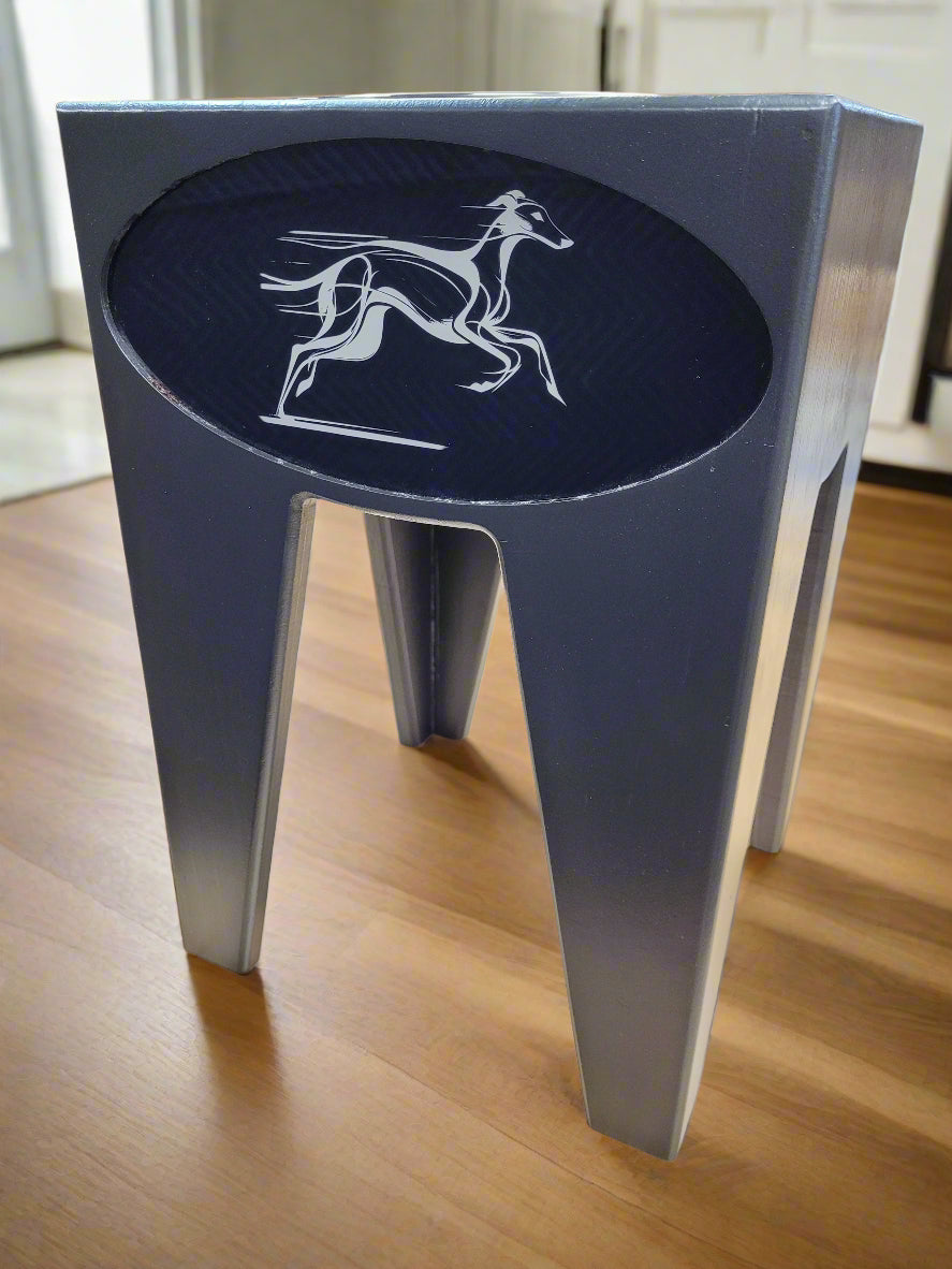 Dog Dish Stand, 15 Inches Tall, 1 Place, Black