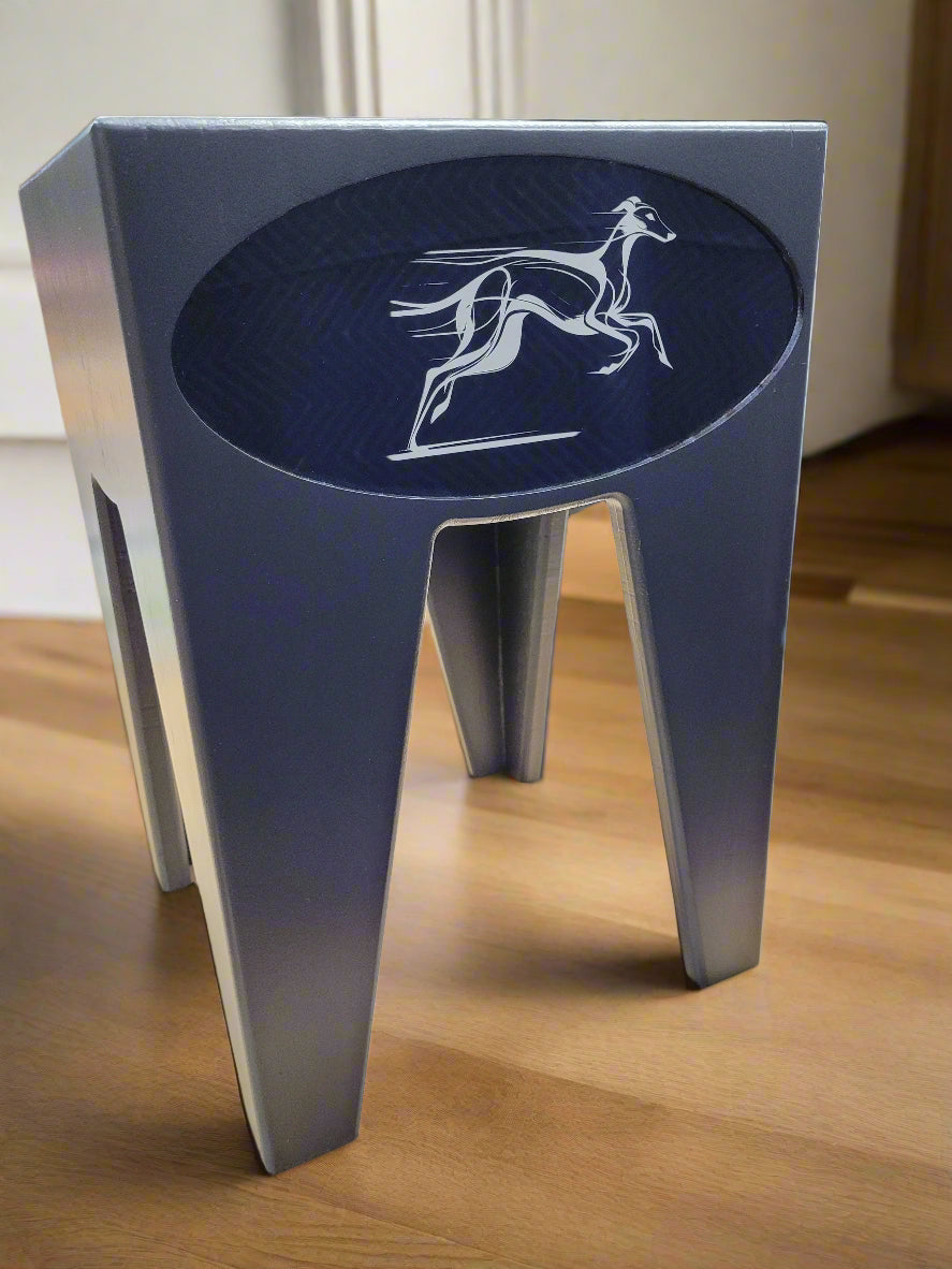 Dog Dish Stand, 15 Inches Tall, 1 Place, Black