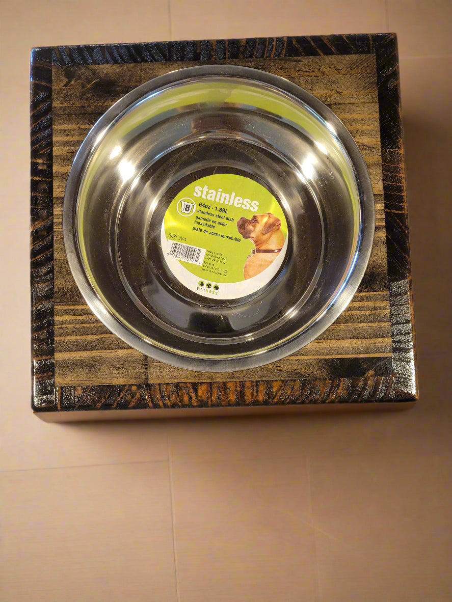 Dog Dish Stand, Tall, 1 Place