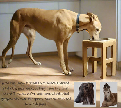 Dog Dish Stand, Tall, 1 Place